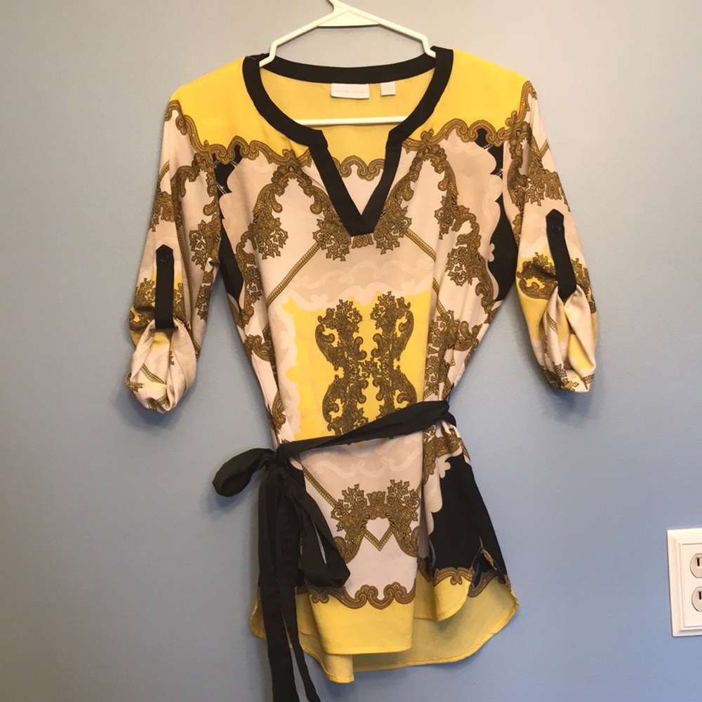 New York and company silk tunic